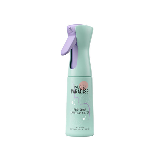 Isle of Paradise Pro Glow Spray Tan Mister, Refillable 360° Continuous Mist Bottle for Smooth, Streak-Free Self-Tanner Application, For Self-Tan Water Formulas, 1 Count