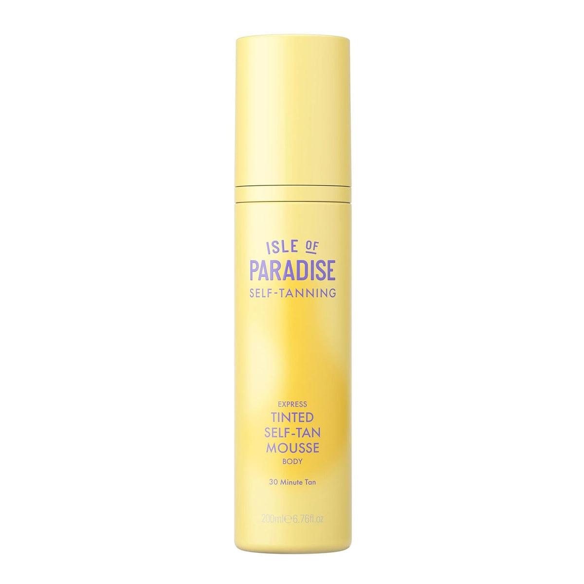 Isle of Paradise Express Tinted Self Tan Mousse, Fast Developing Self Tanner, Vegan Sunless Tanning Foam, Lasts Up to 7 Days, Streak-Free With Tinted Guide Color, 6.76 fl. Oz