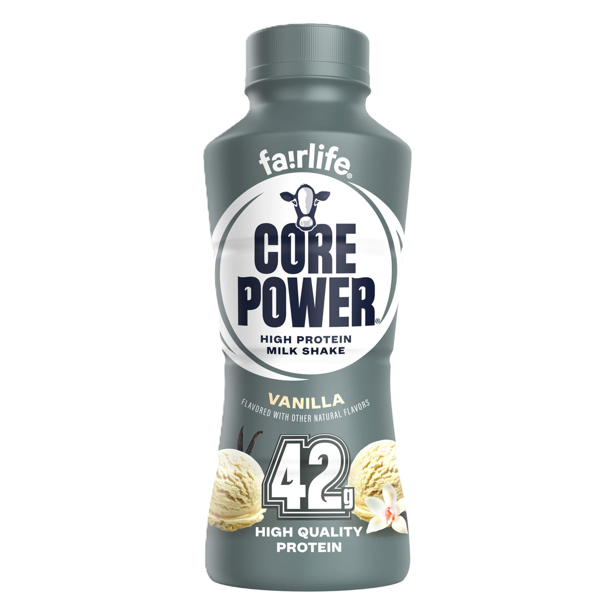 Core Power Fairlife Elite 42g High Protein Milk Shake, Ready To Drink for Workout Recovery, Vanilla, 14 Fl Oz (Pack of 12)