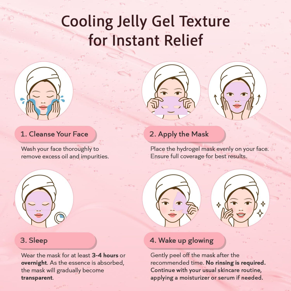 realori Salmon DNA PDRN Collagen Face Mask – Korean Face Mask for Glass Skin – Collagen Face Masks Skincare Overnight Hydrogel – Firming, Hydrating Face Masks, Pink Collagen Mask 4-Pack