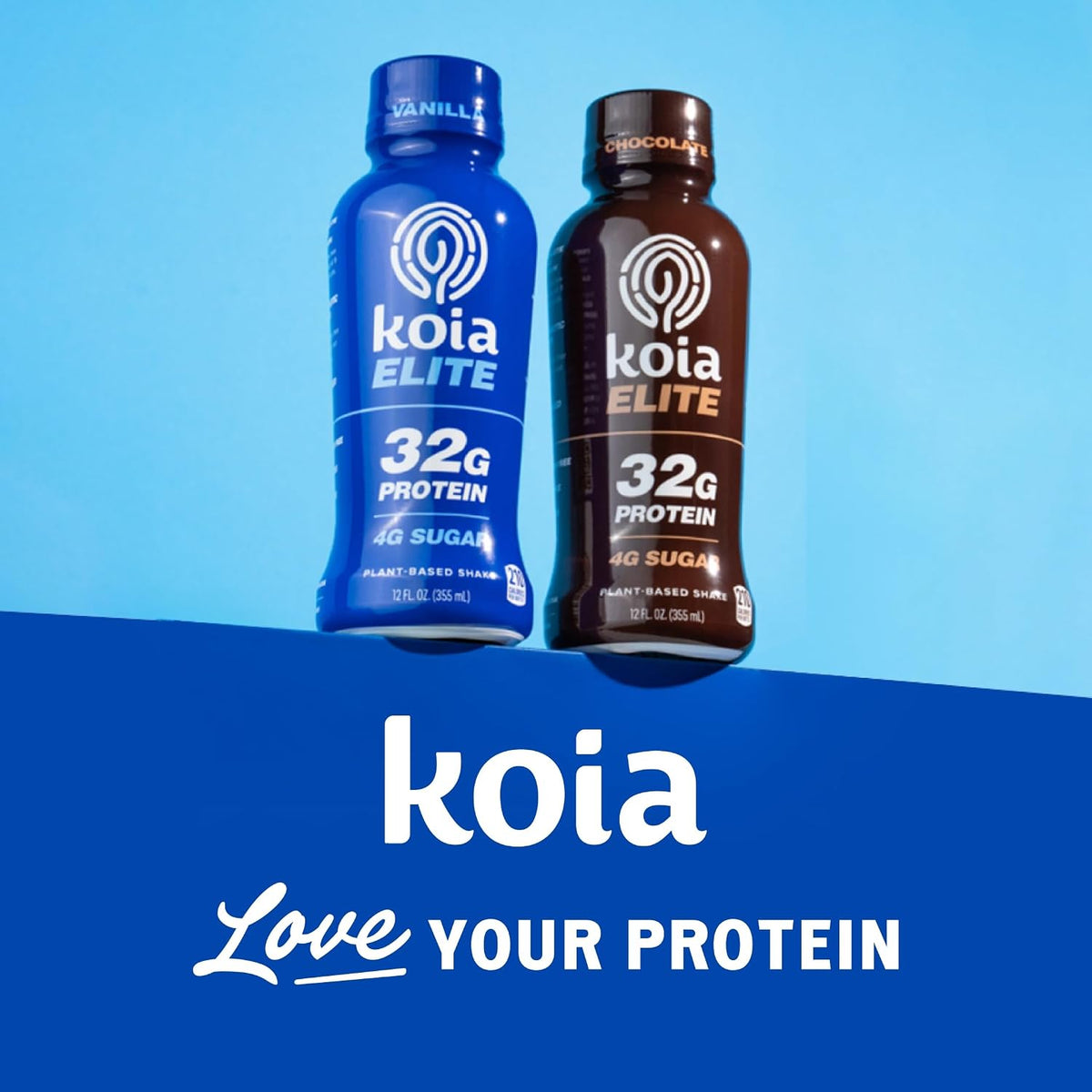 Koia Elite, Plant-Based Protein Shake with Prebiotic Fiber, Vanilla