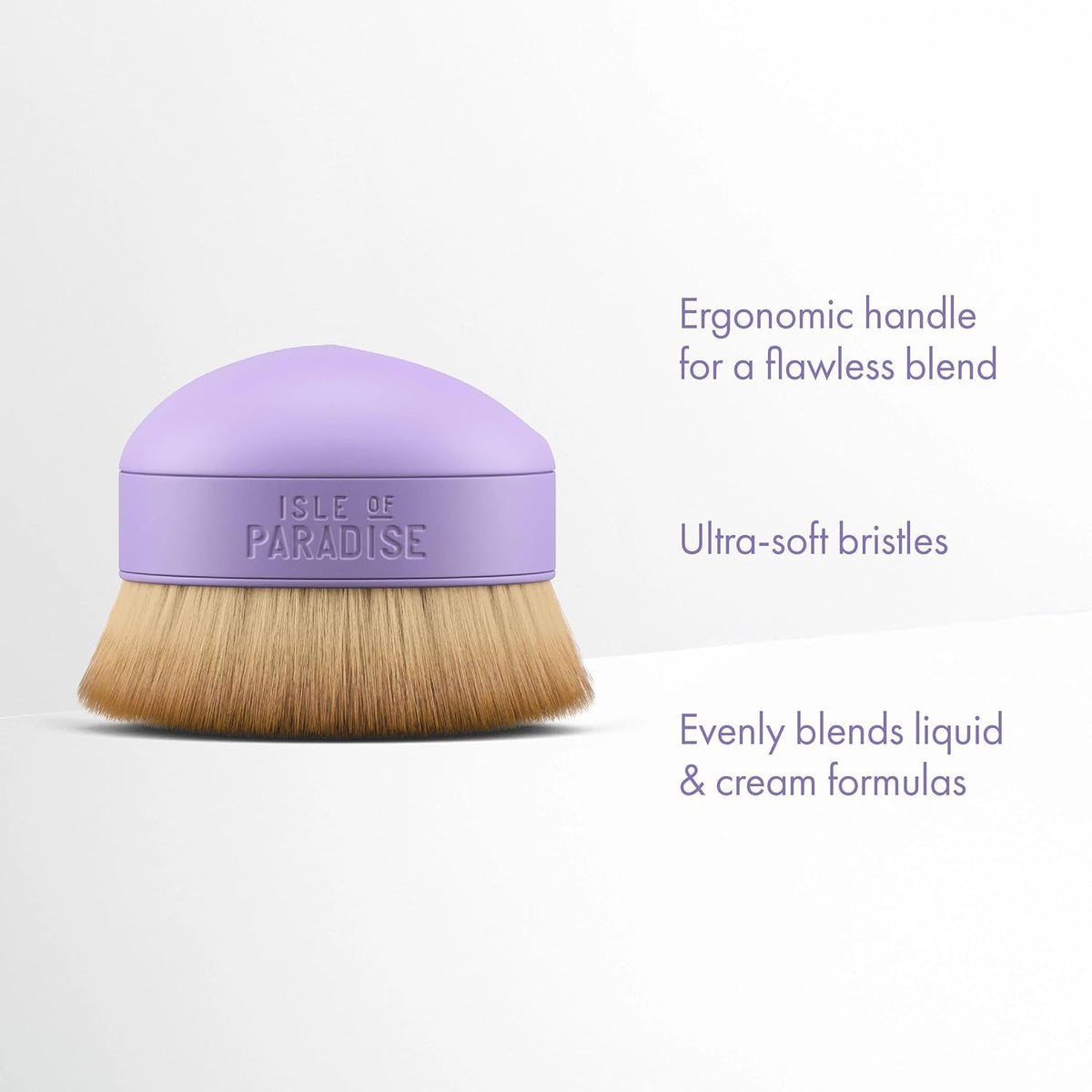Isle of Paradise Shape and Glow Self Tan Blending Brush Palm Sized, Streak Free Applicator for Face and Body