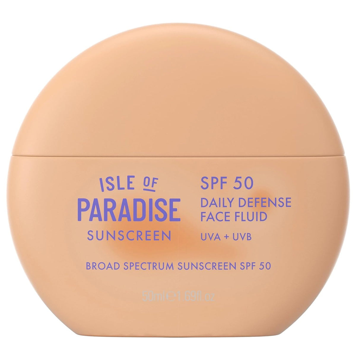 Isle Of Paradise Daily Defense Face Fluid SPF 50 Sunscreen, Broad-Spectrum UVA/UVB Protection, Lightweight & Non-Greasy, Liquid Face Sunscreen for All Skin Types, 1.69 fl. Oz