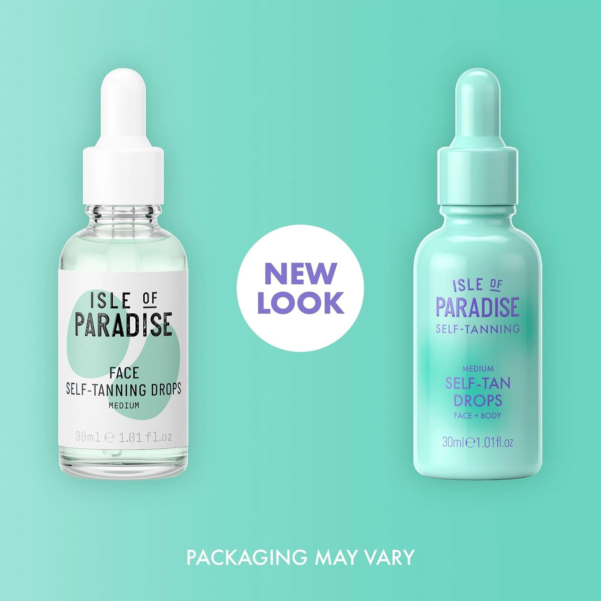 Isle of Paradise Self Tanning Face & Body Drops- Self Tanner Drops for a Natural Bronze, Long-lasting Tan, Cruelty Free, Fragrance Free & Dermatologist-Approved, 1.01 fl. oz