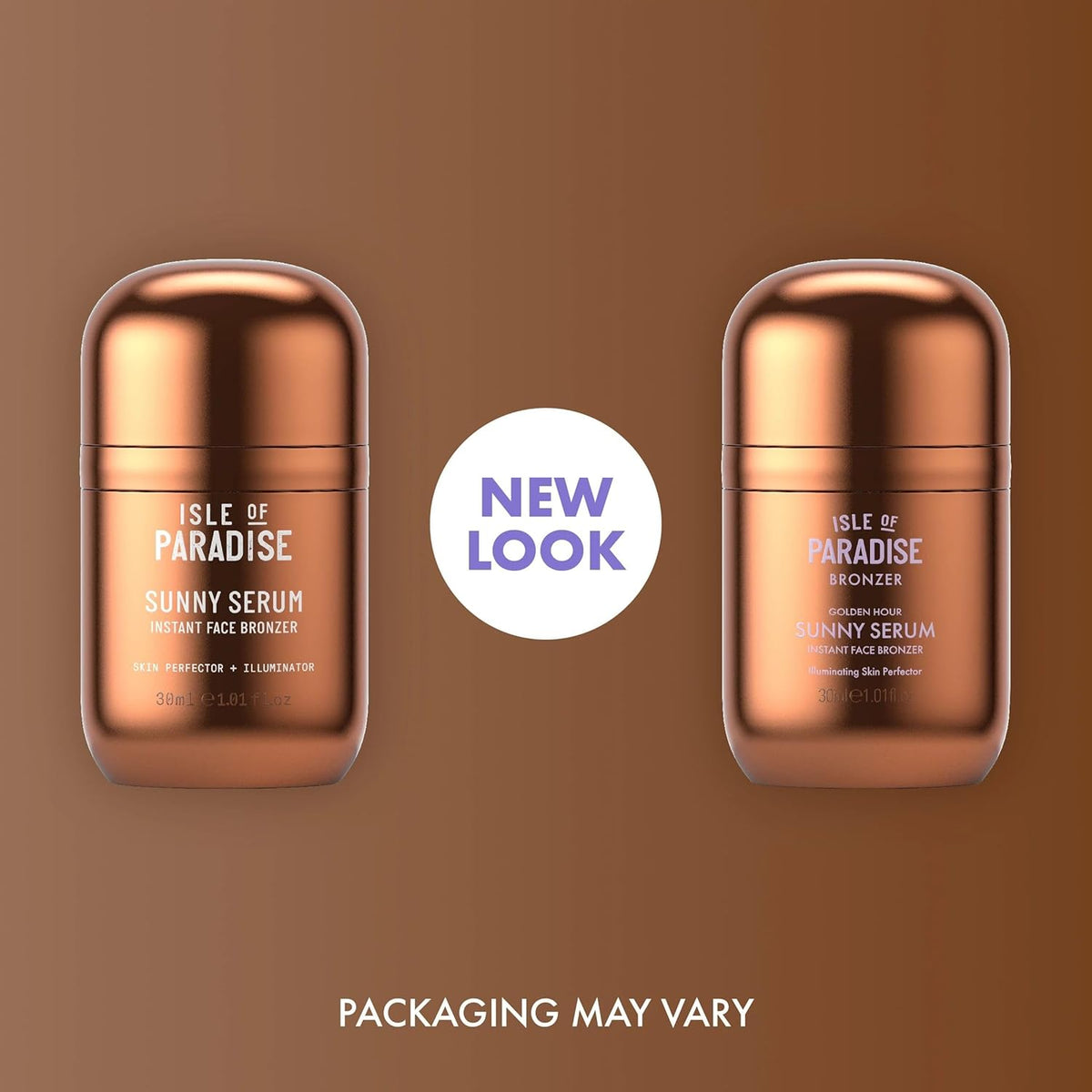 Isle of Paradise Sunny Serum Bronzing Serum – Instantly Illuminating Liquid Face Bronzer with Niacinamide, Buildable Wash-Off Formula for Versatile Wear – 1.01 fl oz